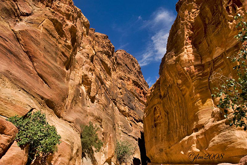 Entering Petra